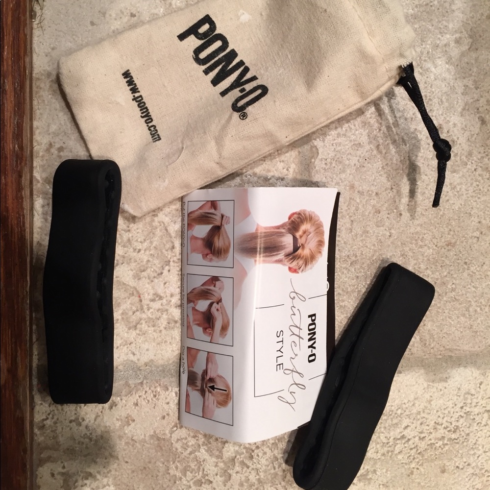 Twin pack of Pony-O hair ties. Never worn.